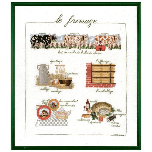 фото Набор для вышивания: le fromage (сыр) le bonheur des dames, 40*46 1184