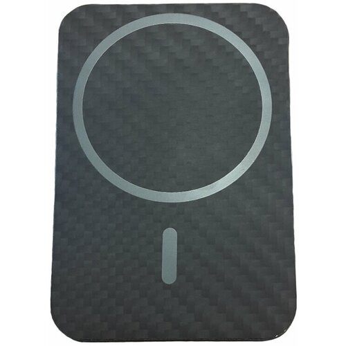 Автомобильный держатель под карбон DiXiS с беспроводной зарядкой MagSafe для iPhone 11-13 Series (BAV-CM) черный матовый