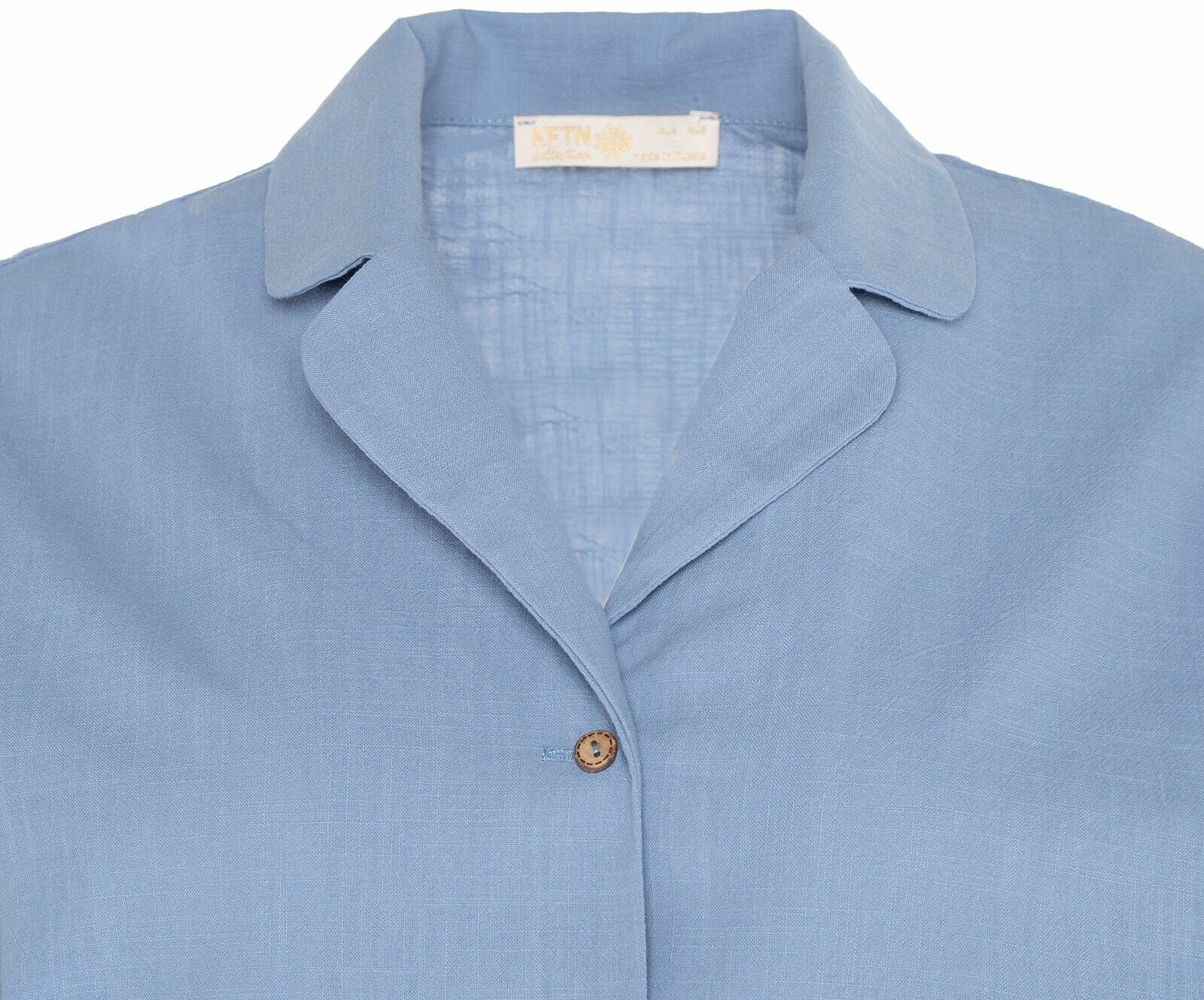 Пижама женская (рубашка и шорты) KAFTAN "Basic" р.48-50, голубой - фотография № 8