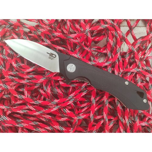 фото Складнйо нож beluga, сталь 12c27, рукоять черная g10 bestech knives