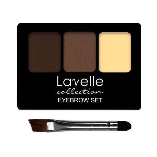 Lavelle Набор для бровей Eyebrow set с воском, 02 тени для бровей набор