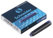 Картридж для перьевой ручки Schneider, 6 штук, кобальтовый, синий, картонная коробка