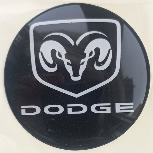 Наклейки силиконовые на колесные диски и колпаки Dodge Додж D 60 mm