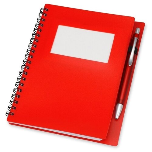 Блокнот Контакт с ручкой Красный 60 л А5 Блокнот который ничего не забудет 300₽