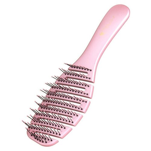 IRISK PROFESSIONAL Irisk, щетка туннельная продувная сгибаемая Pink (15 рядов 211х60мм CII) щетка для укладки волос продувная br69402b