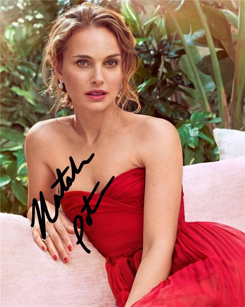 Автограф Натали Портман - Автограф Natalie Portman Actress - Фото с автографом, Подписанная фотография, Автограф знаменитости, Подарок, Автограмма, Размер 20х25 см