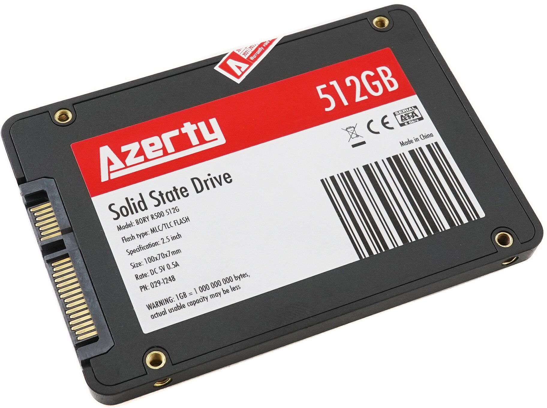 Жесткий диск SSD 2.5' 512Gb Azerty Bory R500 512G