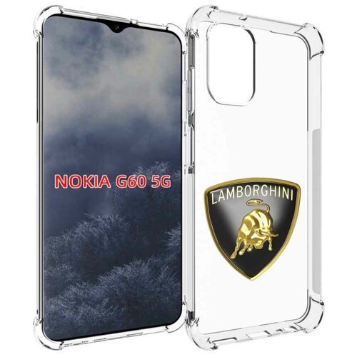 Чехол MyPads ламборгини-lambo-6 мужской для Nokia G60 5G задняя-панель-накладка-бампер чехол mypads ламборгини lambo 6 мужской для nokia c21 plus задняя панель накладка бампер