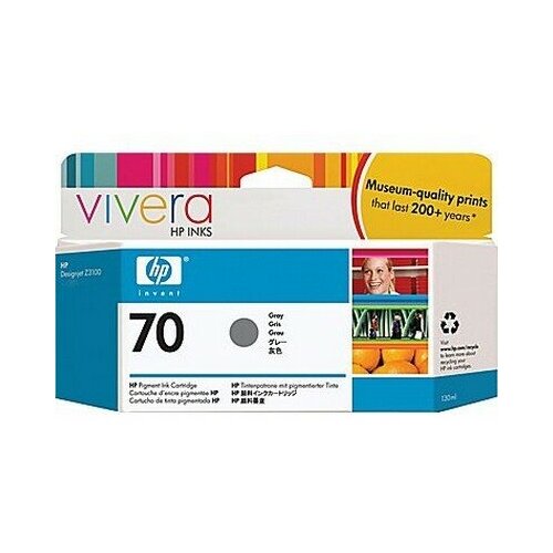 Картридж HP 70 Gray 130 ml для DesignJet Z2100 Z3100 Z3200 Z5200 Z5400 5720₽