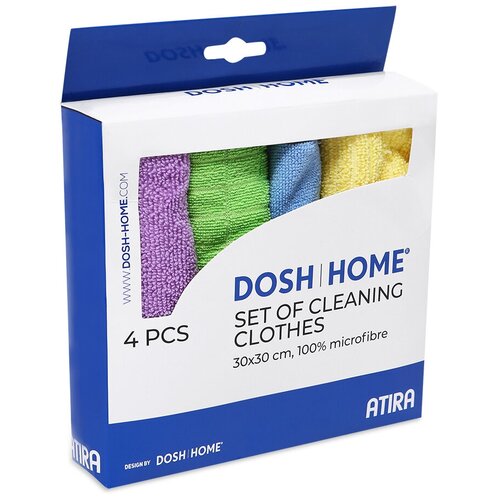 Набор салфеток для уборки ATIRA, 4 штуки, арт. 101520