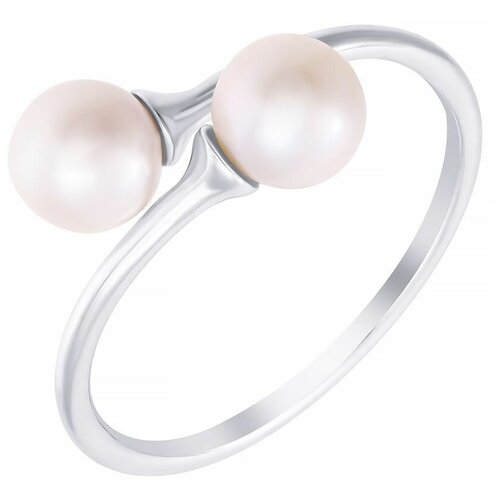 фото Jv кольцо с жемчугом из серебра ps150675r-1-wp-wg, размер 17