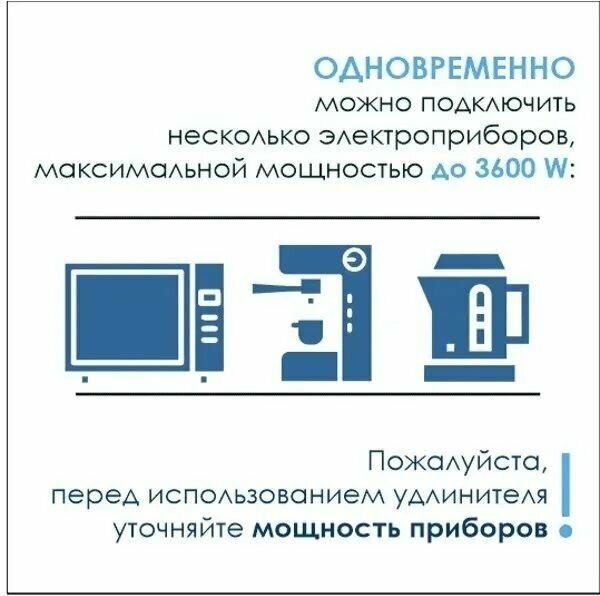 Удлинитель круглый врезной 3 розетки COMFORT (Schuko) 2xUSB 2,4A, провод 1,5м, алюминий GTV - фото №4