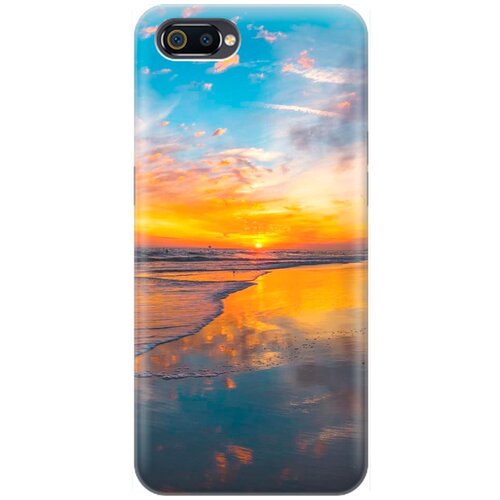 фото Re:pa накладка transparent для oppo a1k / realme c2 с принтом "закат на пляже"