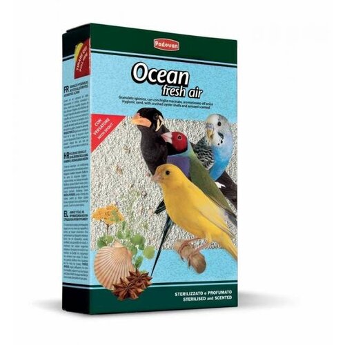 Padovan Ocean Fresh Air Био-песок для всех видов птиц, 1 кг (5 штук)