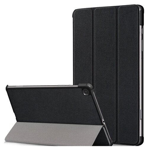 фото Чехол-обложка mypads для samsung galaxy tab a7 10.4 sm-t500 (2020) / samsung galaxy tab a7 10.4 sm-t500 / t505 (2020) il sottile тонкий умный кожаный на пластиковой основе с трансформацией в подставку черный