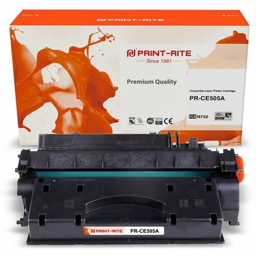 Print-Rite PR-CE505A картридж лазерный (HP 05A - CE505A) черный 2700 стр print rite картридж совместимый принтрайт print rite pr ce505x ce505x черный повышенной емкости high yield