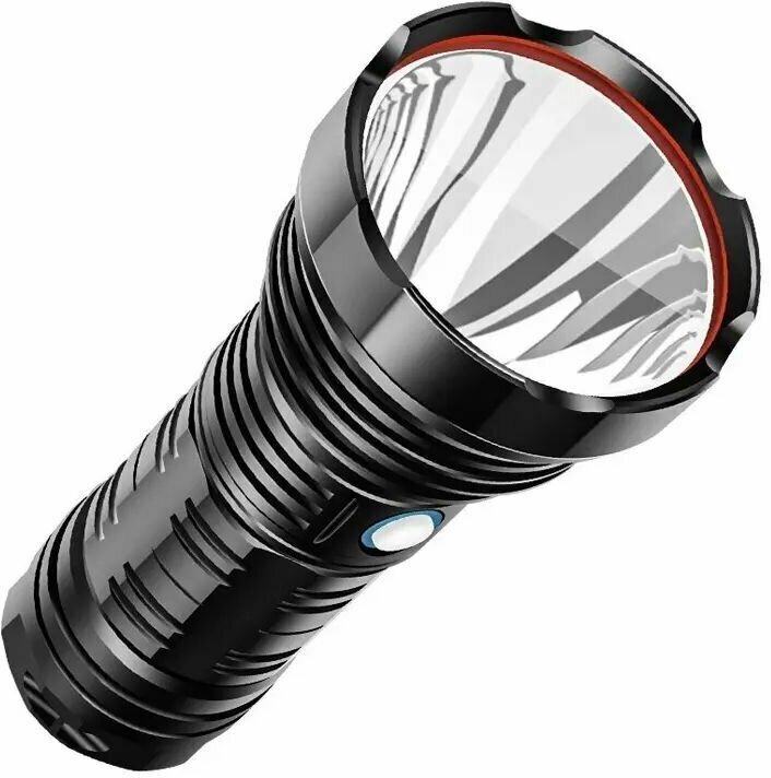 фото Мощный 1000 м светодиодный фонарь 1800Lm для охоты и рыбалки с боковой подсветкой 3ч на кристалле SST40 и встроенный 4х18650 Power Bank