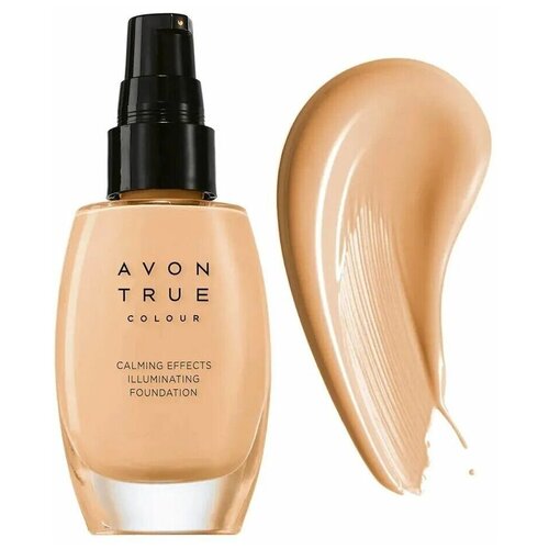 AVON Тональный крем для лица Спокойное сияние, 30 мл. Оттенок Nude/светлый.