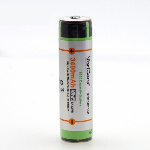 Аккумулятор Li-Ion VariCore 18650 VTC6 3400 mAh с защитой, выпуклый плюс (1 штука) аккумулятор li ion varicore 18650 vtc6 3000 mah 20a 3 7в 1шт