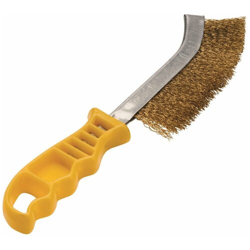 Щетка латунная с пластмассовой ручкой 1ряд HOMEPROFFE