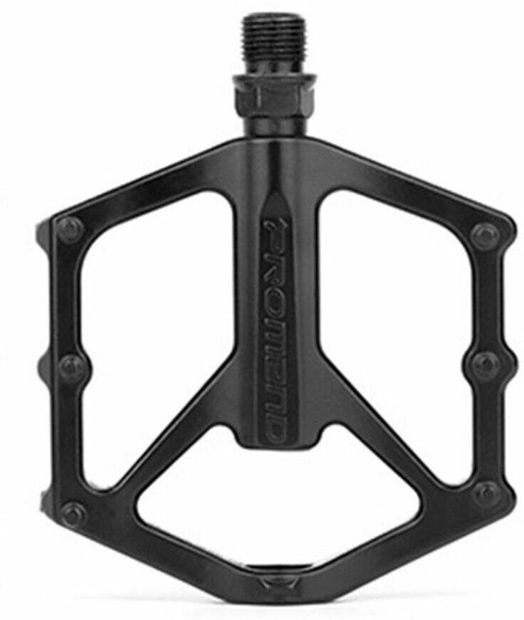 фото Педаль для велосипеда плоская из алюминиевого сплава - 2 шт, черная