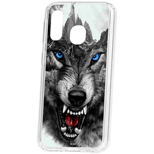 фото Чехол на самсунг а40 kruche print волк кruче