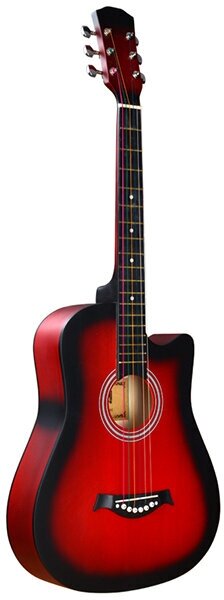 FT-D38-RDS Акустическая гитара, с вырезом, красный санберст, Fante