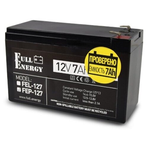 фото Аккумулятор full energy fep-127 12в 7а