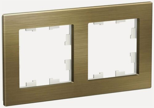 Изображение товара Рамка Systeme Electric AtlasDesign Nature двухместная универсальная латунь