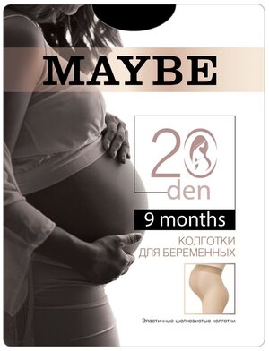 Колготки для беременных MAYBE 9 months 20 den, черный 4