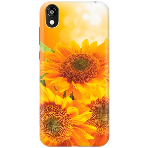 фото Re:pa накладка transparent для huawei y5 (2019) / honor 8s с принтом "три подсолнуха"