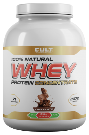 протеин Cult 100 % natural whey (2270 gr) шоколад