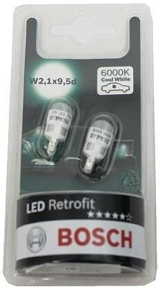 Лампа Светодиодная 12V 1W W5w Led Retrofit Cool (Блистер 2 Шт) Bosch арт. 1 987 301 505