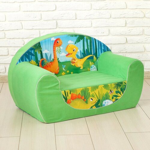 фото Мягкая игрушка-диван «динозавры», цвет зелёный россия