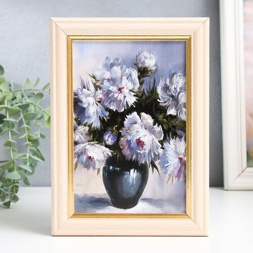 Ключница Белые пионы дуб молочный 15х21 см 1900₽