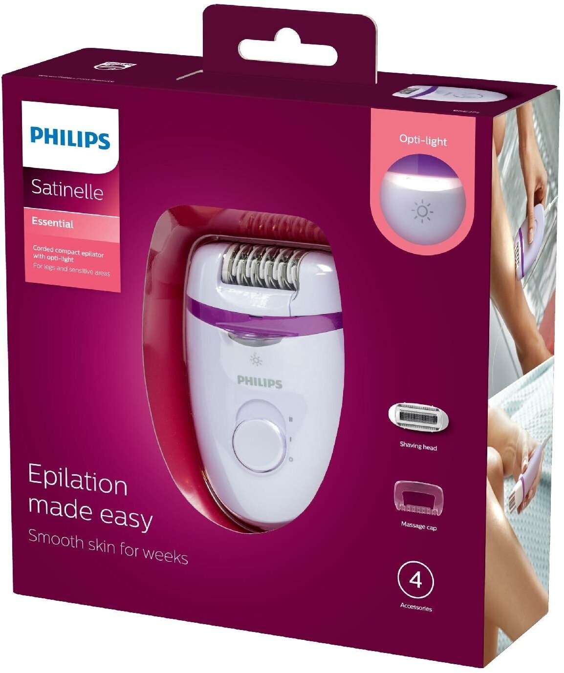 Эпилятор PHILIPS сиреневый - фото №14