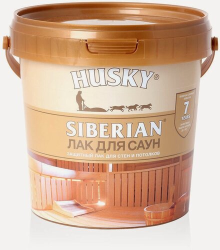 Изображение товара Лак для саун HUSKY SIBERIAN 0,9л бесцветный