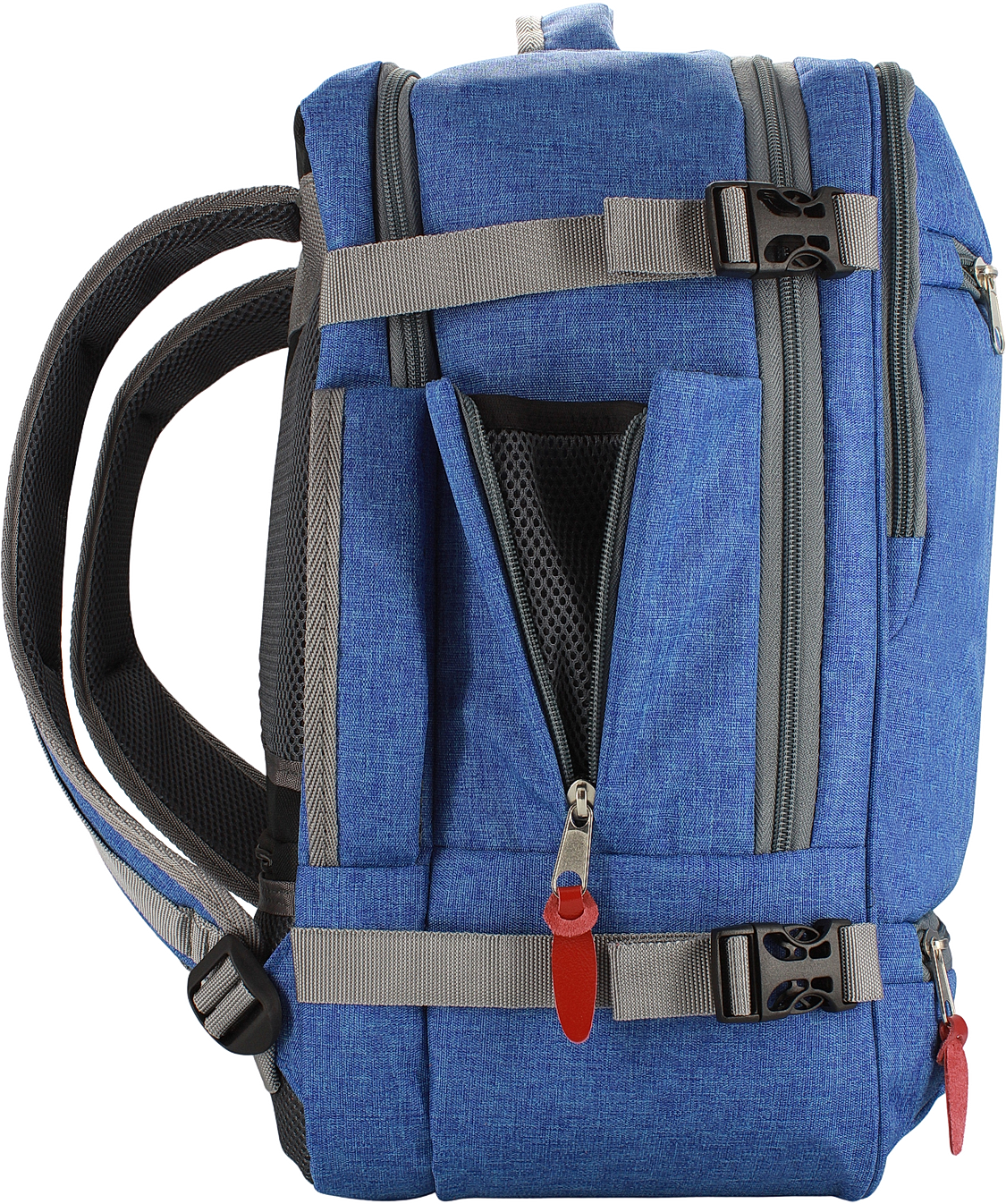 Рюкзак сумка дорожная чемодан ручная кладь 40х30х20 в самолет, голубой - фотография № 5