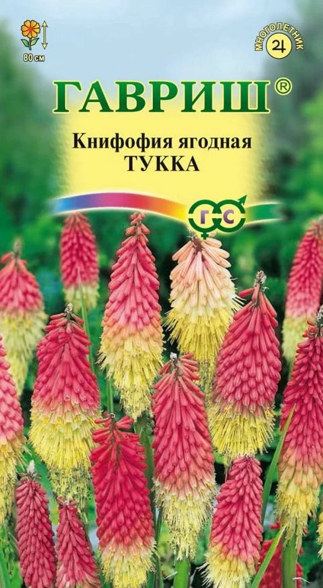 Книфофия ягодная (тритома) Тукка 0.05 грамма семян Гавриш