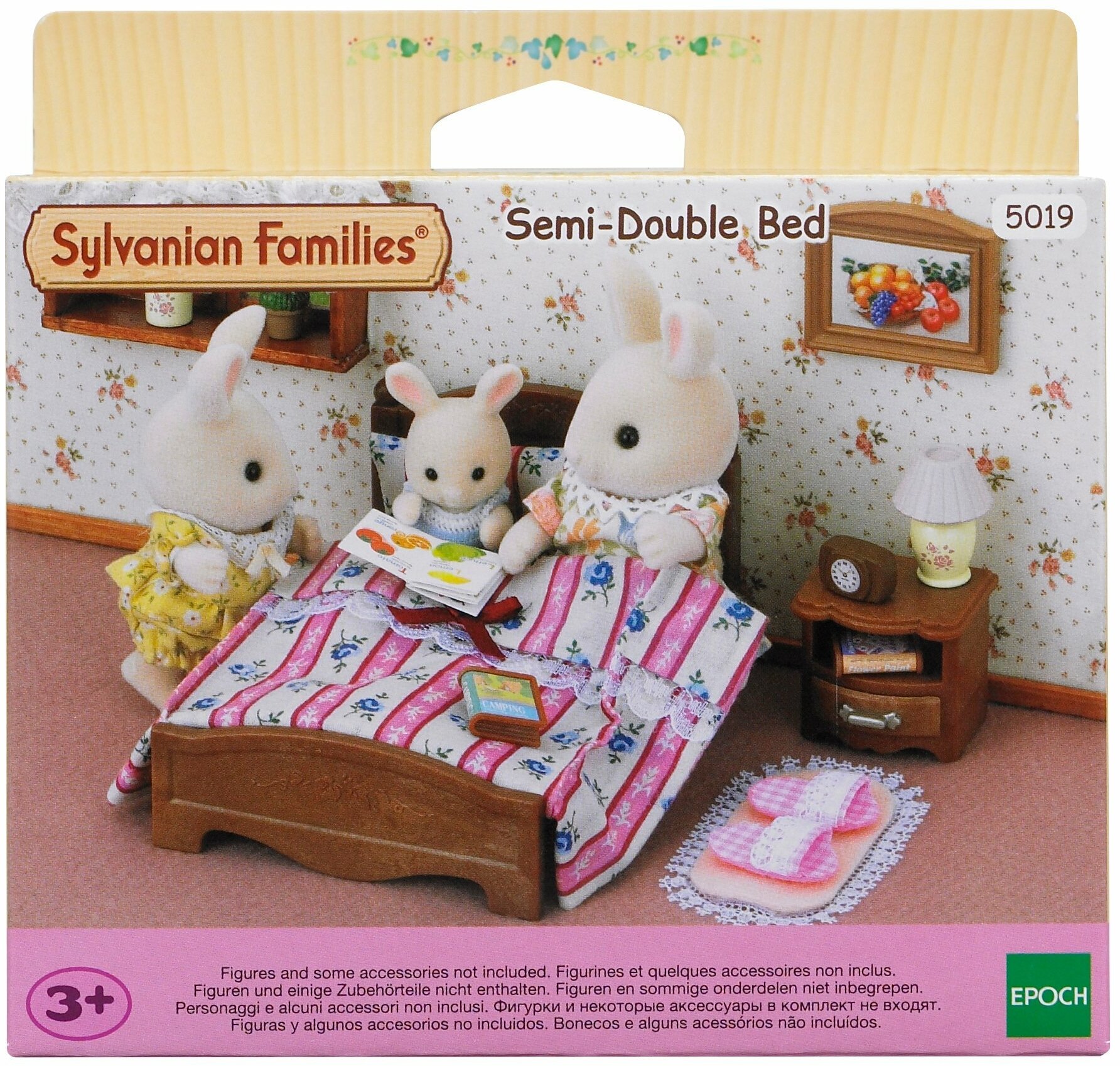 Игровой набор Sylvanian Families Большая кровать и тумбочка - фото №6