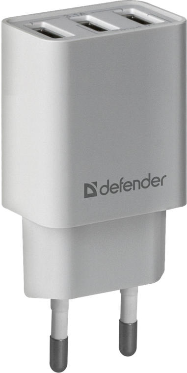 Зарядное устройство сетевое Defender UPA-31 белый, 3xUSB, 5V/3.1А