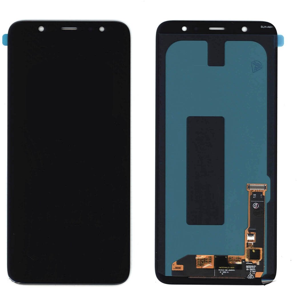 Дисплей для Samsung Galaxy A6 Plus SM-A605F в сборе с тачскрином (OLED Full Size) черный