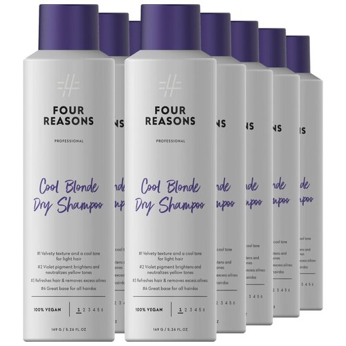 Комплект сухих шампуней нейтрализующих желтизну Four Reasons Professional Cool Blonde Dry Shampoo 250 мл × 10 шт.