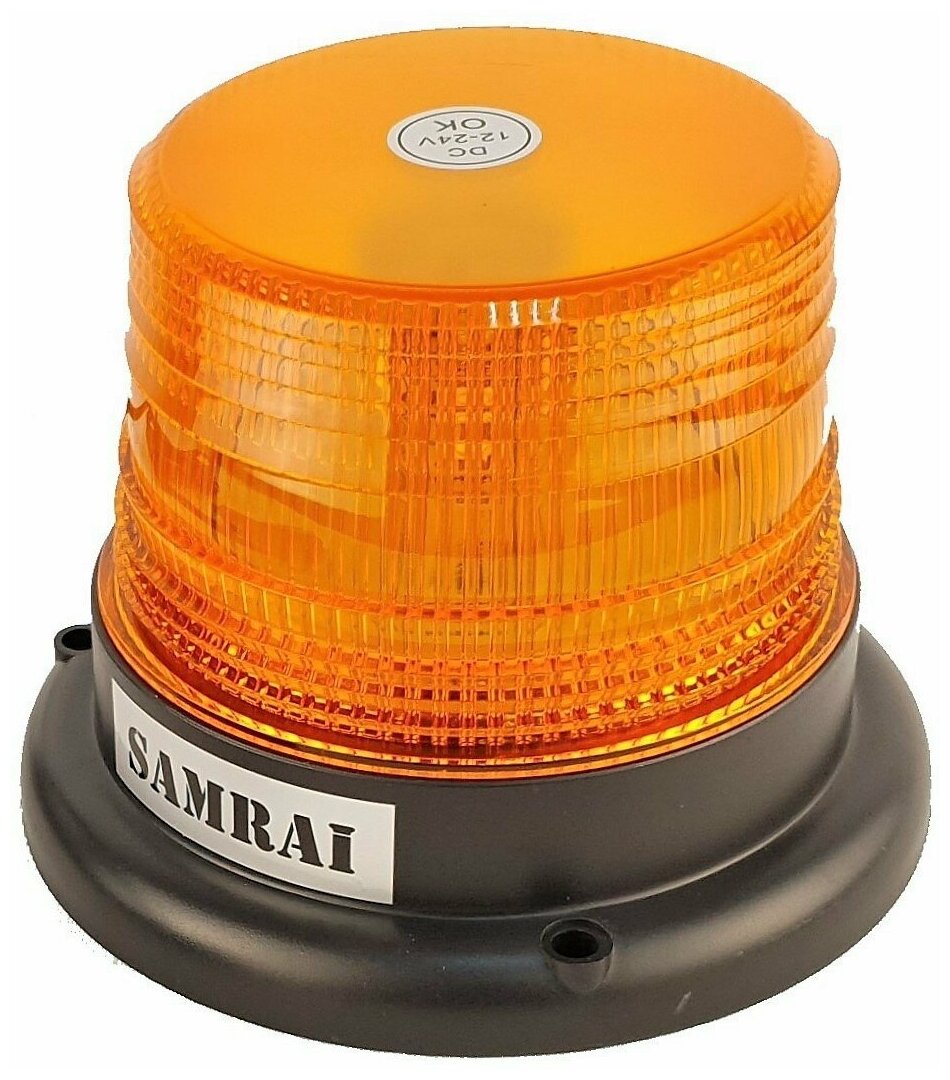 Проблесковый маяк оранжевый светодиодный Samrai на магните LS-015S/ питание от прикуривателя 12-24в Samrai Lights
