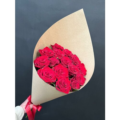 Букет Красные розы Престиж 15шт