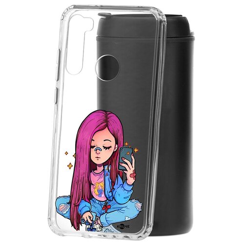 фото Чехол на xiaomi redmi note 8t kruche print pink hair кruче