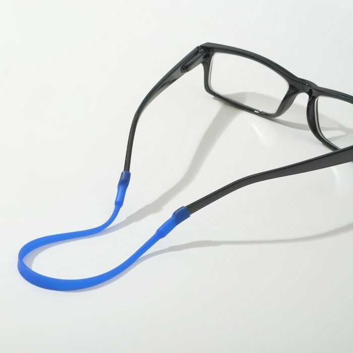 фото Шнурок для очков №2, силикон, цвет тёмно-синий 9337184