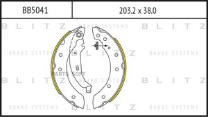 BLITZ BB5041 Коодки тормозные барабанные /компект 4 /