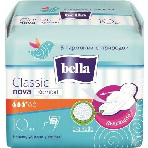 Bella Прокладки Nova Классик Komfort, 10шт, 6 упаковок