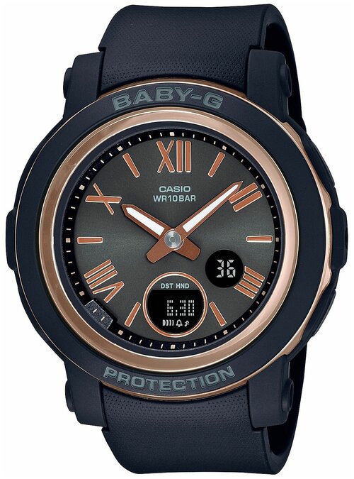 Наручные часы CASIO Baby-G BGA-290-1A, черный, золотой